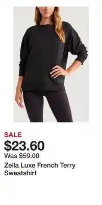 Nordstrom Zella Luxe French Terry Sweatshirt offer