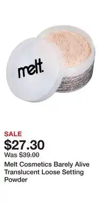 Nordstrom Melt Cosmetics Barely Alive Translucent Loose Setting Powder offer