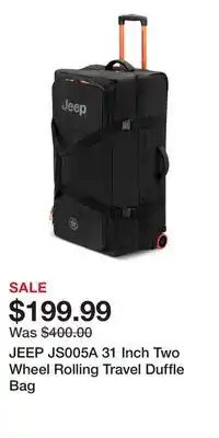 Nordstrom JEEP JS005A 31 Inch Two Wheel Rolling Travel Duffle Bag offer