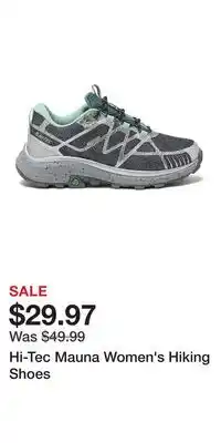 Kohl's Hi-Tec Mauna Women's Hiking Shoes offer