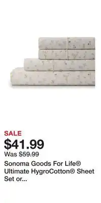 Kohl's Sonoma Goods For Life Ultimate HygroCotton Sheet Set or Pillowcase Set offer