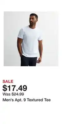 Kohl's Men's Apt. 9 Textured Tee offer