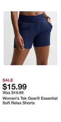 Kohl's Women's Tek Gear Essential Soft Relax Shorts offer