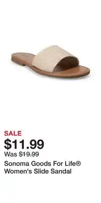 Kohl's Sonoma Goods For Life Women's Slide Sandal offer