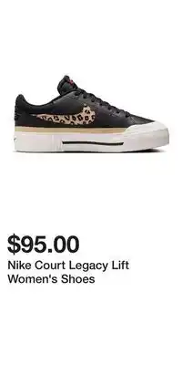 Kohl's Nike Court Legacy Lift Women's Shoes offer