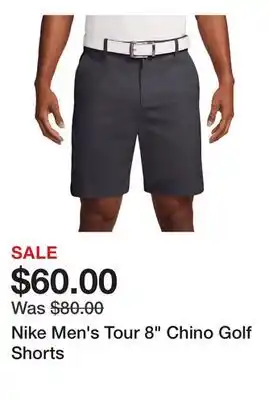 Dick's Sporting Goods Nike Men's Tour 8 Chino Golf Shorts offer