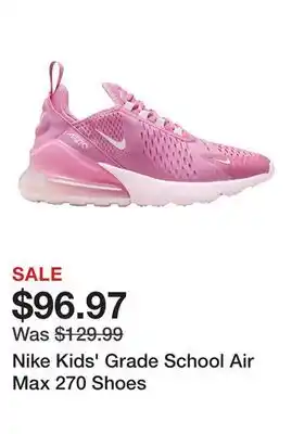 Dick's Sporting Goods Nike Kids' Grade School Air Max 270 Shoes offer