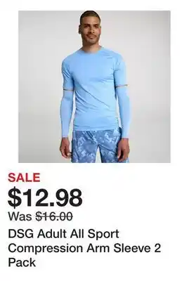 Dick's Sporting Goods DSG Adult All Sport Compression Arm Sleeve 2 Pack offer