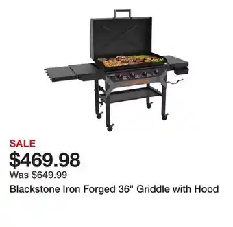 Dick's Sporting Goods Blackstone Iron Forged 36 Griddle with Hood offer
