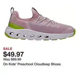 Dick's Sporting Goods On Kids' Preschool Cloudleap Shoes offer