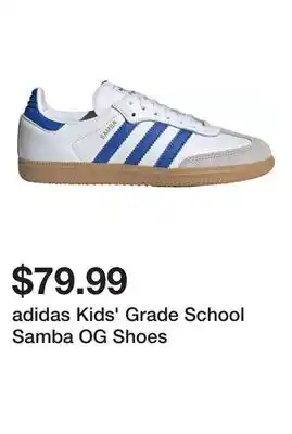Dick's Sporting Goods adidas Kids' Grade School Samba OG Shoes offer