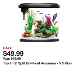 Petsmart Top Fin Split Bowfront Aquarium - 5 Gallon offer
