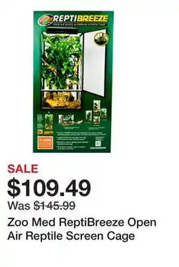 Petsmart Zoo Med ReptiBreeze Open Air Reptile Screen Cage offer