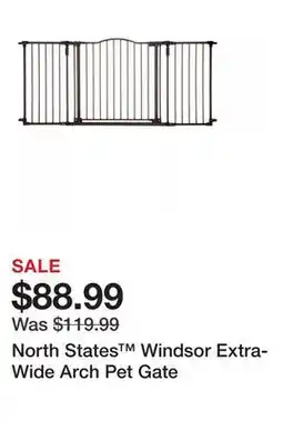 Petsmart North States Windsor Extra-Wide Arch Pet Gate offer