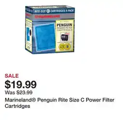Petsmart Marineland Penguin Rite Size C Power Filter Cartridges offer