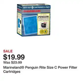 Petsmart Marineland Penguin Rite Size C Power Filter Cartridges offer