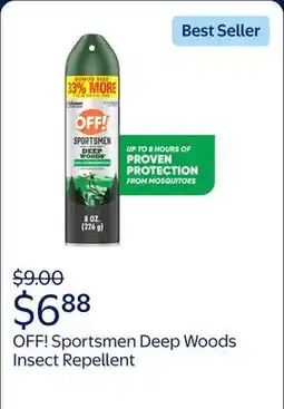 Walmart OFF! Sportsmen Deep Woods Insect Repellent 3, Sweat Resistant Mosquito & Bug Spray, 8 oz offer