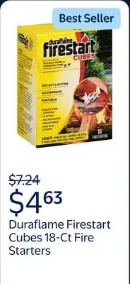 Walmart Duraflame Firestart Cubes 18-Ct Fire Starters for Wood or Charcoal Fires offer