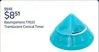 Walmart Baumgartens 77023 Translucent Conical Timer offer