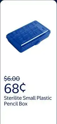 Walmart Sterilite Small Pencil Box Plastic, Cobalt Tint offer
