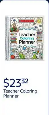 Walmart Teacher Coloring Planner (First Edition) (Spiral Bound) offer