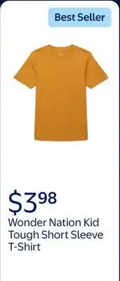 Walmart Wonder Nation Boys Kid Tough Short Sleeve T-Shirt offer