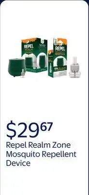 Walmart Repel Realm Zone Mosquito Repellent Device + 1 Refill Cartridge (40 Hour) offer