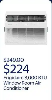 Walmart Frigidaire 8,000 BTU Window Room Air Conditioner up to 350 sq ft, White offer