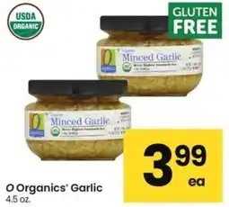 Albertsons O Organics Garlic offer