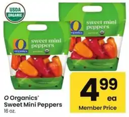 Albertsons O Organics Sweet Mini Peppers offer