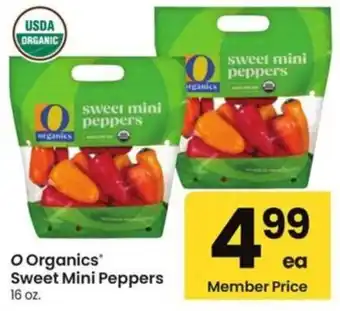 Albertsons O Organics Sweet Mini Peppers offer