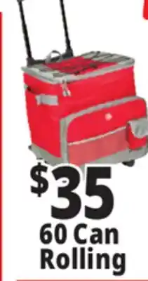 Ocean State Job Lot North Peak Hard Lined Rolling Cooler 60-can offer