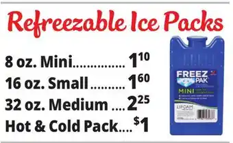 Ocean State Job Lot Freeze Pack offer