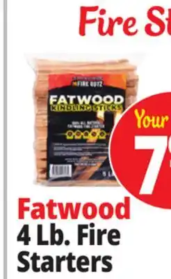 Ocean State Job Lot Fatwood 4Lb. Fire Starters offer