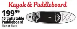Ocean State Job Lot 10' Inflatable Paddle Board Blue or Black offer