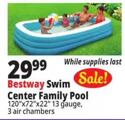 Ocean State Job Lot Bestway H2OGO! Family Swim Center Inflatable Pool 10' offer