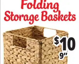 Ocean State Job Lot 9 Folding Storage Baskets offer