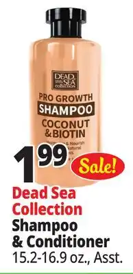Ocean State Job Lot Dead Sea Collection Shampoo & Conditioner offer