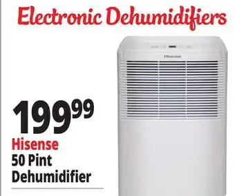 Ocean State Job Lot Hisense 50 Pint Dehumidifier offer