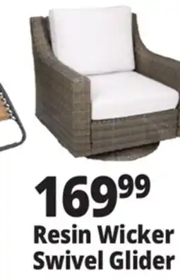 Ocean State Job Lot Resin Wicker Swivel Glider offer