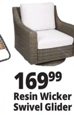 Ocean State Job Lot Resin Wicker Swivel Glider offer