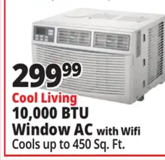 Ocean State Job Lot Cool Living 10,000 BTU Window AC with Wifi offer
