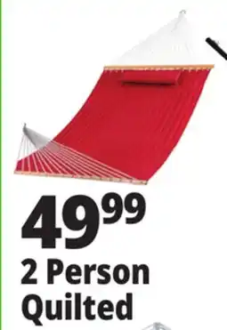 Ocean State Job Lot Quilted 2-Person Hammock Red offer