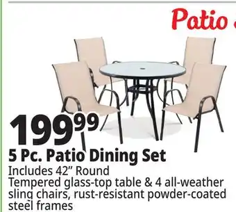 Ocean State Job Lot 5 Pc. Patio Dining Set offer