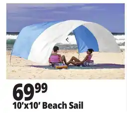 Ocean State Job Lot 10'x10' Beach Sail offer