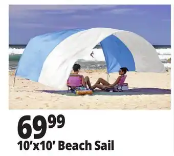 Ocean State Job Lot 10'x10' Beach Sail offer