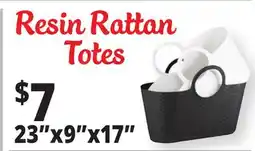 Ocean State Job Lot Resin Rattan Totes offer