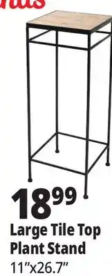 Ocean State Job Lot Large Tile Top Plant Stand offer