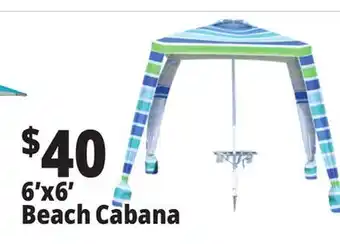 Ocean State Job Lot 6'x6' Beach Cabana offer