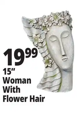 Ocean State Job Lot 15 Woman With Flower Hair offer
